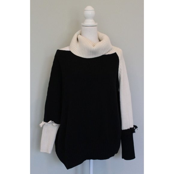 PLANET By LAUREN G Grossman Flash Dance Sweater Lagenlook Asymmetric, One Size - Picture 2 of 14